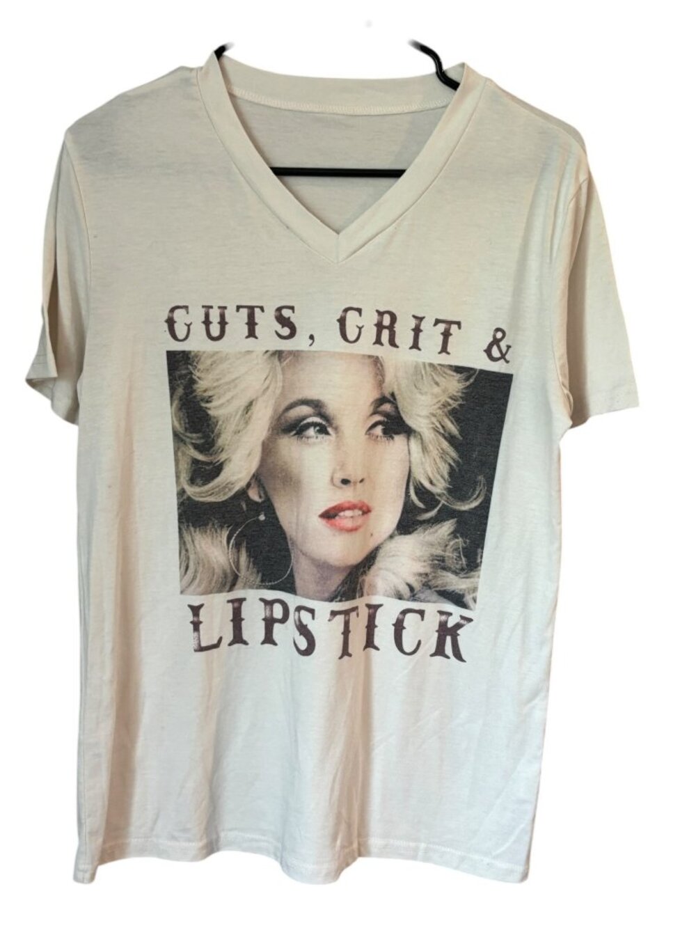 Dolly Parton Women's "Guts, Grit & Lipstick" T-shirt - Picture 2 of 6